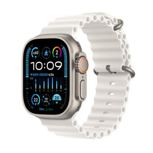 Apple Watch Ultra 2 GPS + Cellular 49 mm Titanyum Kasa ve Beyaz Ocean Kordon - MREJ3TU/A